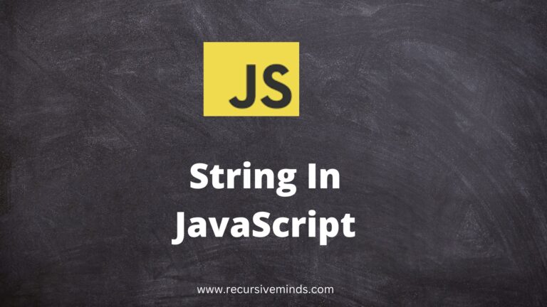 String in JavaScript