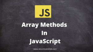 Array methods in JavaScript